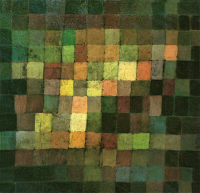 Klee Paul, Sonorité ancienne, 1925, huile sur carton, 38 x 38 cm, Öffentliche Kunstsammlung, Bâle