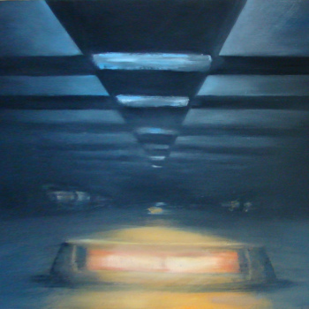 Parking, Huile sur toile, 120x95