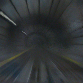 Railway Tunnel, Huile sur toile, 120x240