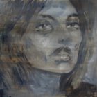 Portrait acrylique sur toile 130 x 130