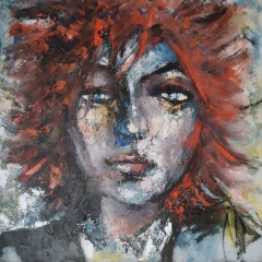 Eva II, huile sur toile 130 x 130